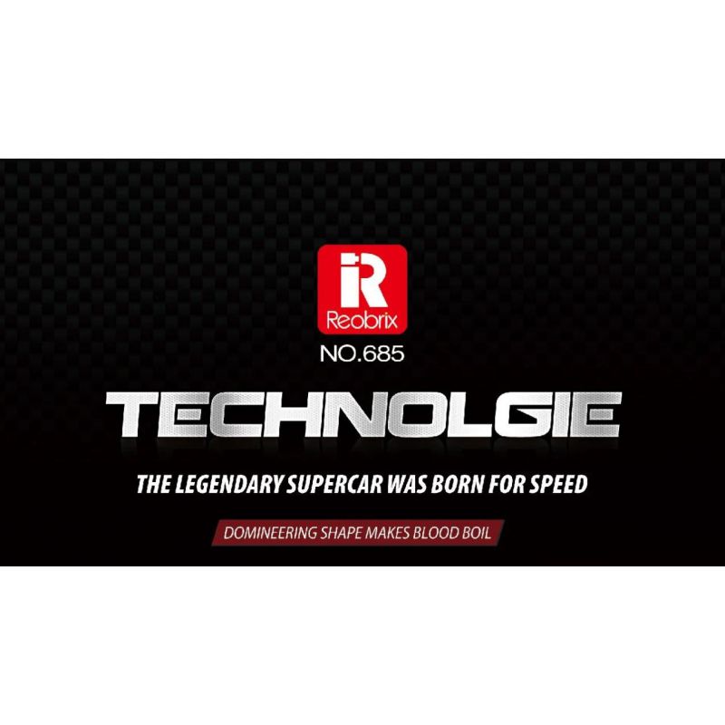 REOBRIX 685 non  BUGATTI CHIẾC XE MÀU ĐEN bộ đồ chơi xếp lắp ráp ghép mô hình Speed Champions Racing Cars BUGATTI LA VOITURE NOIRE Đua Xe Công Thức 339 khối