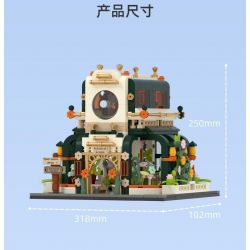 JAKI JK2362 2362 non  NHẠC VIỆN MONET bộ đồ chơi xếp lắp ráp ghép mô hình 502 khối