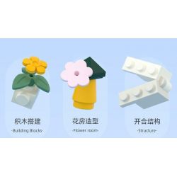 JAKI JK2362 2362 non  NHẠC VIỆN MONET bộ đồ chơi xếp lắp ráp ghép mô hình 502 khối