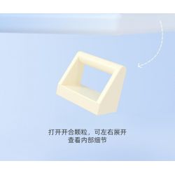 JAKI JK2362 2362 non  NHẠC VIỆN MONET bộ đồ chơi xếp lắp ráp ghép mô hình 502 khối