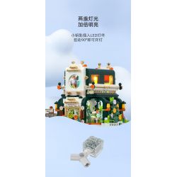 JAKI JK2362 2362 non  NHẠC VIỆN MONET bộ đồ chơi xếp lắp ráp ghép mô hình 502 khối