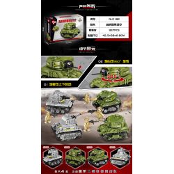 ZHEGAO QL0182 0182 non  XE TĂNG XÍCH HỔ bộ đồ chơi xếp lắp ráp ghép mô hình Military Army ARMORED FIST Quân Sự Bộ Đội 357 khối