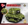 ZHEGAO QL0182 0182 non  XE TĂNG XÍCH HỔ bộ đồ chơi xếp lắp ráp ghép mô hình Military Army ARMORED FIST Quân Sự Bộ Đội 357 khối