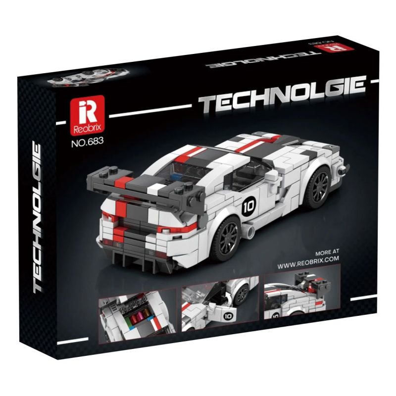 REOBRIX 683 non  DODGE VIPER bộ đồ chơi xếp lắp ráp ghép mô hình Speed Champions Racing Cars Đua Xe Công Thức 419 khối