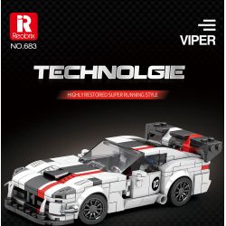 REOBRIX 683 non  DODGE VIPER bộ đồ chơi xếp lắp ráp ghép mô hình Speed Champions Racing Cars Đua Xe Công Thức 419 khối