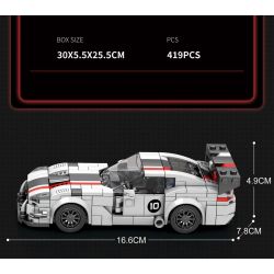 REOBRIX 683 non  DODGE VIPER bộ đồ chơi xếp lắp ráp ghép mô hình Speed Champions Racing Cars Đua Xe Công Thức 419 khối