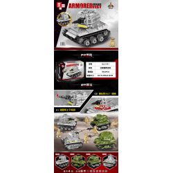 ZHEGAO QL0181 0181 non  XE TĂNG THEO DÕI GUARDIAN EAGLE bộ đồ chơi xếp lắp ráp ghép mô hình Military Army ARMORED FIST Quân Sự Bộ Đội 354 khối