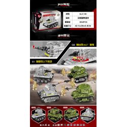 ZHEGAO QL0181 0181 non  XE TĂNG THEO DÕI GUARDIAN EAGLE bộ đồ chơi xếp lắp ráp ghép mô hình Military Army ARMORED FIST Quân Sự Bộ Đội 354 khối