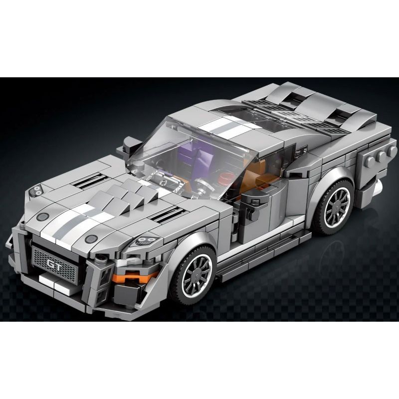 REOBRIX 682 non  MUSTANG RẮN HỔ MANG GT500 bộ đồ chơi xếp lắp ráp ghép mô hình Speed Champions Racing Cars SHELBY GT500 Đua Xe Công Thức 476 khối