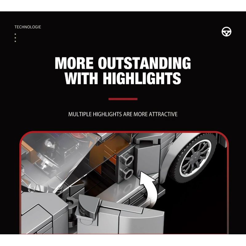 REOBRIX 682 non  MUSTANG RẮN HỔ MANG GT500 bộ đồ chơi xếp lắp ráp ghép mô hình Speed Champions Racing Cars SHELBY GT500 Đua Xe Công Thức 476 khối