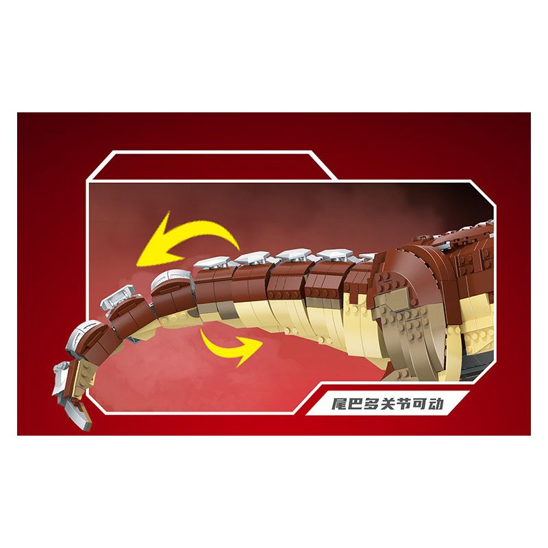 LINOOS LN4100 4100 non  NGƯỜI MÁY TYRANNOSAURUS REX bộ đồ chơi xếp lắp ráp ghép mô hình Creator Expert SEMI MECHANICAL TYRANNOSAURUS REX Chuyên Gia Sáng Tạo 1954 khối