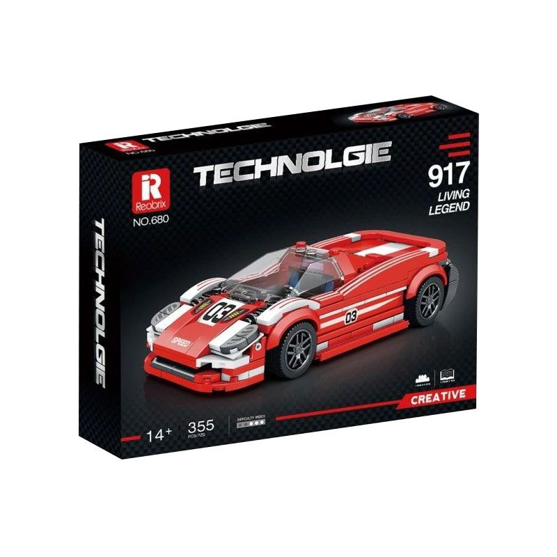 REOBRIX 680 non  PORSCHE 917 bộ đồ chơi xếp lắp ráp ghép mô hình Speed Champions Racing Cars Đua Xe Công Thức 355 khối