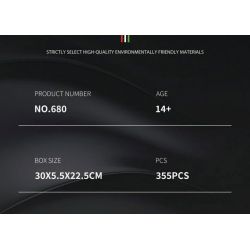 REOBRIX 680 non  PORSCHE 917 bộ đồ chơi xếp lắp ráp ghép mô hình Speed Champions Racing Cars Đua Xe Công Thức 355 khối