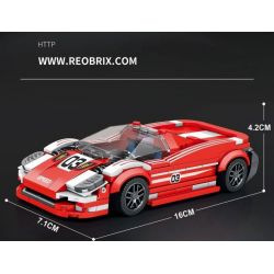 REOBRIX 680 non  PORSCHE 917 bộ đồ chơi xếp lắp ráp ghép mô hình Speed Champions Racing Cars Đua Xe Công Thức 355 khối