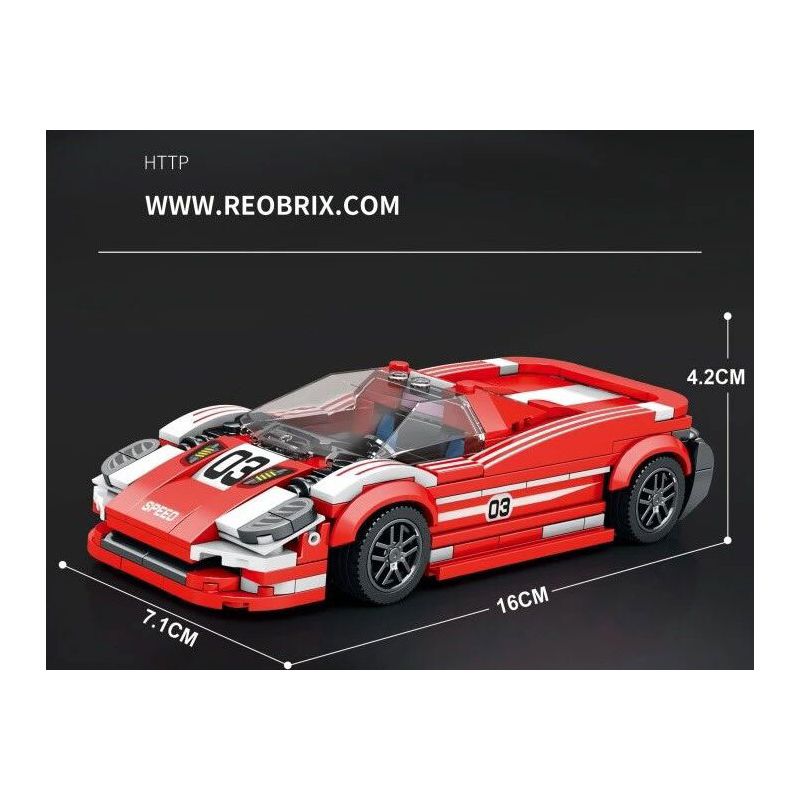 REOBRIX 680 non  PORSCHE 917 bộ đồ chơi xếp lắp ráp ghép mô hình Speed Champions Racing Cars Đua Xe Công Thức 355 khối