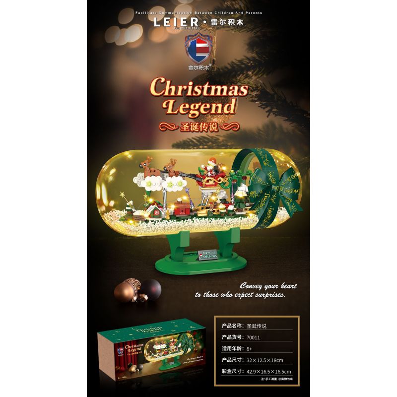 SHENZHEN RAEL ENTERTAINMENT 70011 non  HUYỀN THOẠI GIÁNG SINH bộ đồ chơi xếp lắp ráp ghép mô hình Christmas CHRISTMAS LEGEND