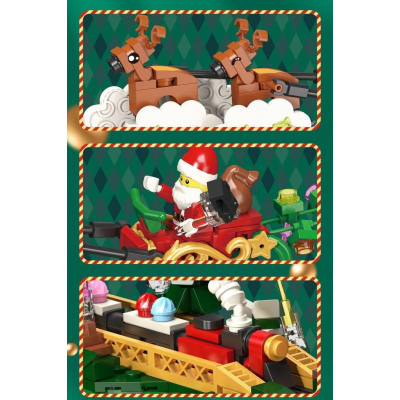 SHENZHEN RAEL ENTERTAINMENT 70011 non  HUYỀN THOẠI GIÁNG SINH bộ đồ chơi xếp lắp ráp ghép mô hình Christmas CHRISTMAS LEGEND