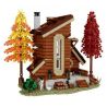 MorkModel 031073 Mork Model 031073 non  BIỆT THỰ NHÀ GỖ bộ đồ chơi xếp lắp ráp ghép mô hình FOREST CABIN 1668 khối
