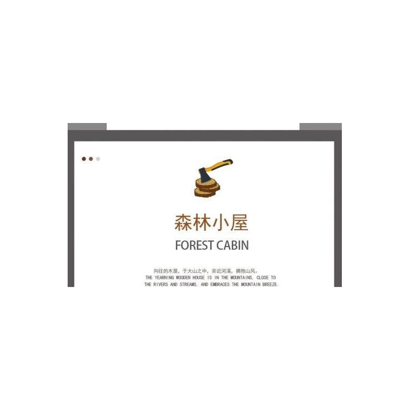 MorkModel 031073 Mork Model 031073 non  BIỆT THỰ NHÀ GỖ bộ đồ chơi xếp lắp ráp ghép mô hình FOREST CABIN 1668 khối