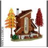 MorkModel 031073 Mork Model 031073 non  BIỆT THỰ NHÀ GỖ bộ đồ chơi xếp lắp ráp ghép mô hình FOREST CABIN 1668 khối