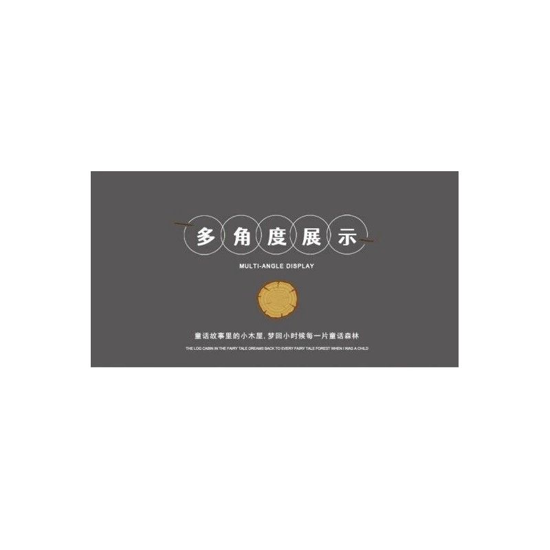 MorkModel 031073 Mork Model 031073 non  BIỆT THỰ NHÀ GỖ bộ đồ chơi xếp lắp ráp ghép mô hình FOREST CABIN 1668 khối