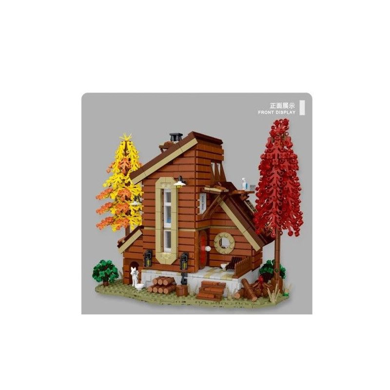 MorkModel 031073 Mork Model 031073 non  BIỆT THỰ NHÀ GỖ bộ đồ chơi xếp lắp ráp ghép mô hình FOREST CABIN 1668 khối