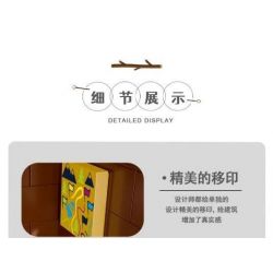 MorkModel 031073 Mork Model 031073 non  BIỆT THỰ NHÀ GỖ bộ đồ chơi xếp lắp ráp ghép mô hình FOREST CABIN 1668 khối