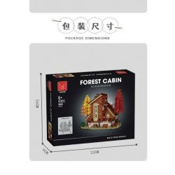 MorkModel 031073 Mork Model 031073 non  BIỆT THỰ NHÀ GỖ bộ đồ chơi xếp lắp ráp ghép mô hình FOREST CABIN 1668 khối