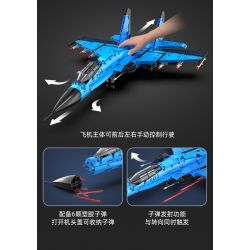 CADA DOUBLEE C56028 56028 non  MÁY BAY CHIẾN ĐẤU CÁ MẬP J-15 bộ đồ chơi xếp lắp ráp ghép mô hình  Kỹ Thuật Công Nghệ Cao Mô Hình Phương Tiện 1481 khối