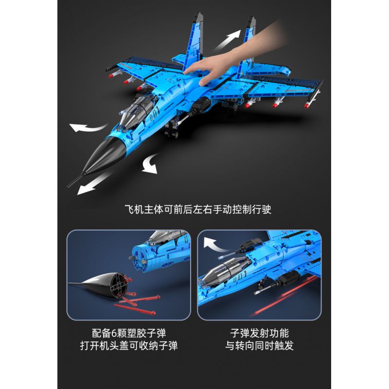 CADA DOUBLEE C56028 56028 non  MÁY BAY CHIẾN ĐẤU CÁ MẬP J-15 bộ đồ chơi xếp lắp ráp ghép mô hình  Kỹ Thuật Công Nghệ Cao Mô Hình Phương Tiện 1481 khối