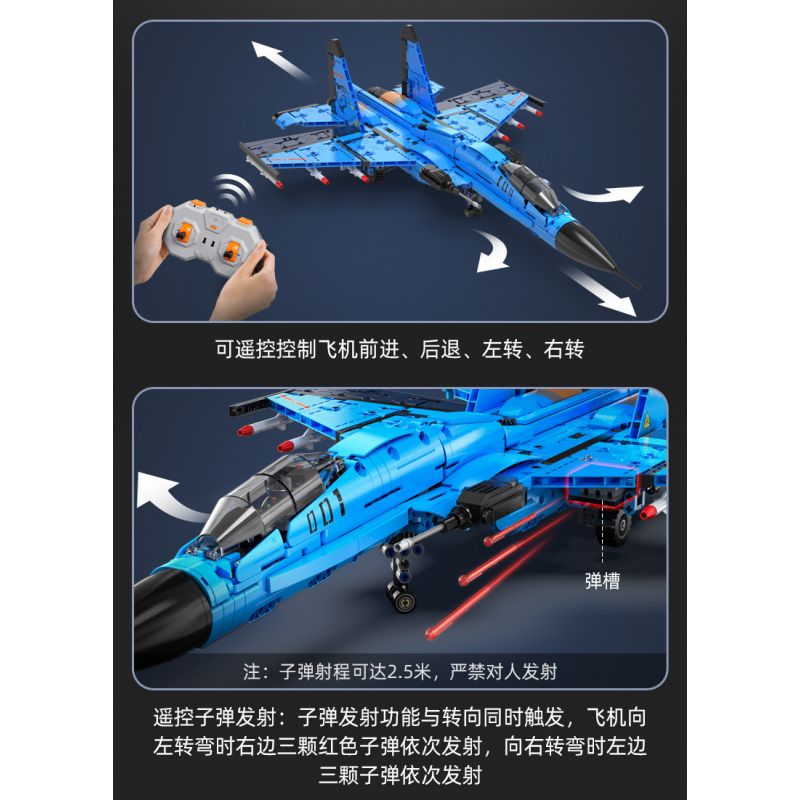 CADA DOUBLEE C56028 56028 non  MÁY BAY CHIẾN ĐẤU CÁ MẬP J-15 bộ đồ chơi xếp lắp ráp ghép mô hình  Kỹ Thuật Công Nghệ Cao Mô Hình Phương Tiện 1481 khối
