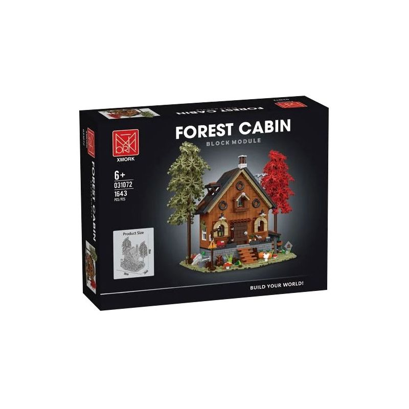 MorkModel 031072 Mork Model 031072 non  KIYA HAI bộ đồ chơi xếp lắp ráp ghép mô hình FOREST CABIN 1643 khối