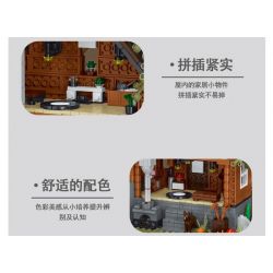 MorkModel 031072 Mork Model 031072 non  KIYA HAI bộ đồ chơi xếp lắp ráp ghép mô hình FOREST CABIN 1643 khối