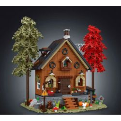 MorkModel 031072 Mork Model 031072 non  KIYA HAI bộ đồ chơi xếp lắp ráp ghép mô hình FOREST CABIN 1643 khối