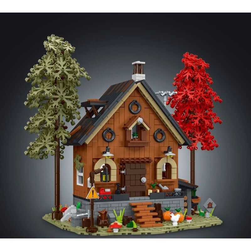 MorkModel 031072 Mork Model 031072 non  KIYA HAI bộ đồ chơi xếp lắp ráp ghép mô hình FOREST CABIN 1643 khối