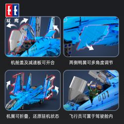 CADA DOUBLEE C56028 56028 non  MÁY BAY CHIẾN ĐẤU CÁ MẬP J-15 bộ đồ chơi xếp lắp ráp ghép mô hình  Kỹ Thuật Công Nghệ Cao Mô Hình Phương Tiện 1481 khối