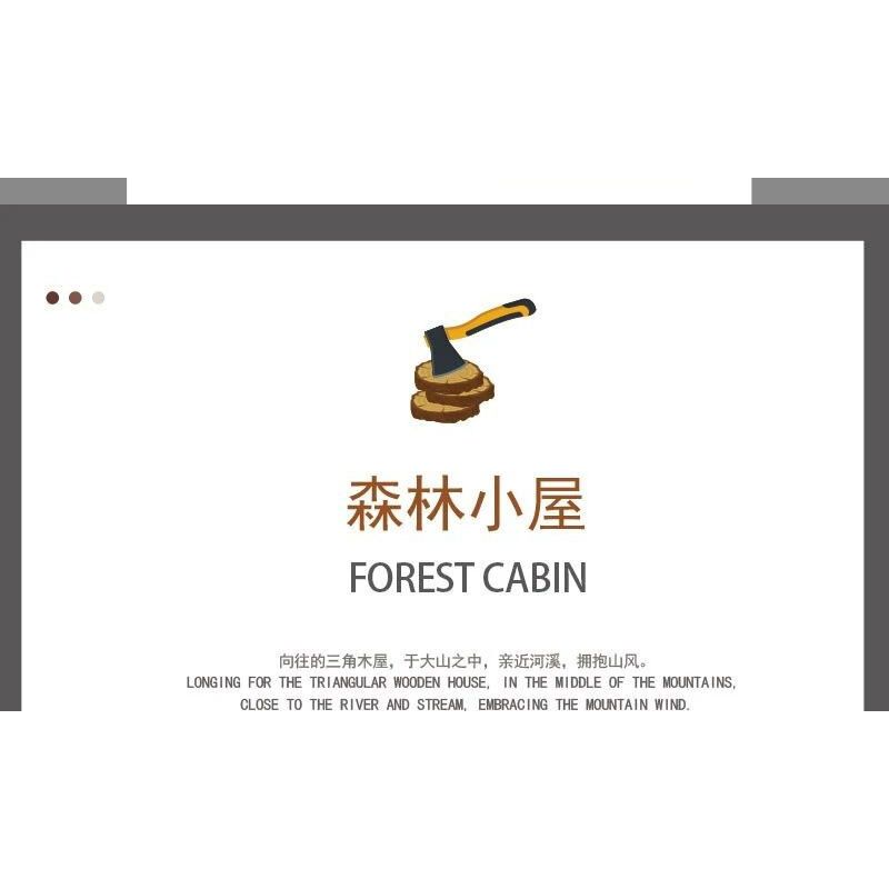 MorkModel 031072 Mork Model 031072 non  KIYA HAI bộ đồ chơi xếp lắp ráp ghép mô hình FOREST CABIN 1643 khối