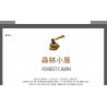 MorkModel 031072 Mork Model 031072 non  KIYA HAI bộ đồ chơi xếp lắp ráp ghép mô hình FOREST CABIN 1643 khối