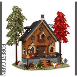 MorkModel 031072 Mork Model 031072 non  KIYA HAI bộ đồ chơi xếp lắp ráp ghép mô hình FOREST CABIN 1643 khối