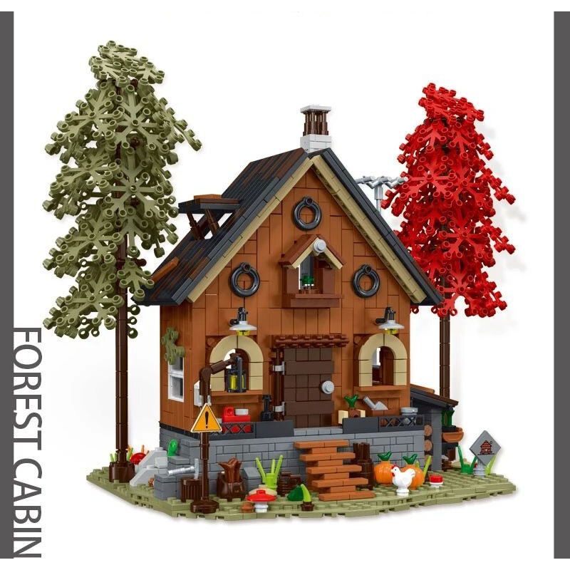 MorkModel 031072 Mork Model 031072 non  KIYA HAI bộ đồ chơi xếp lắp ráp ghép mô hình FOREST CABIN 1643 khối