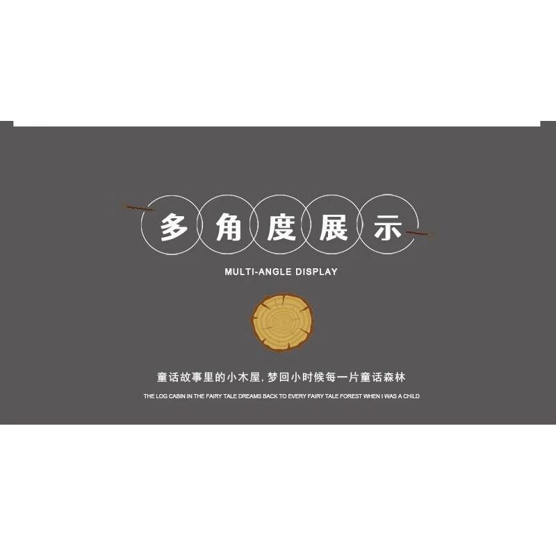 MorkModel 031072 Mork Model 031072 non  KIYA HAI bộ đồ chơi xếp lắp ráp ghép mô hình FOREST CABIN 1643 khối