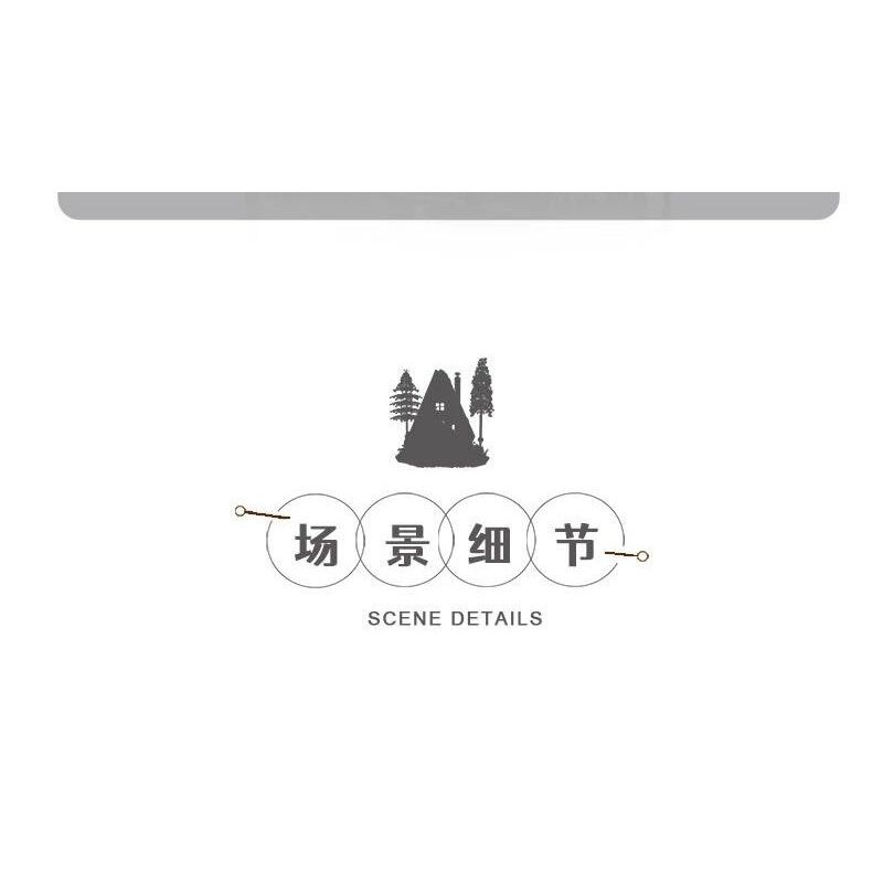 MorkModel 031072 Mork Model 031072 non  KIYA HAI bộ đồ chơi xếp lắp ráp ghép mô hình FOREST CABIN 1643 khối