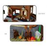 MorkModel 031072 Mork Model 031072 non  KIYA HAI bộ đồ chơi xếp lắp ráp ghép mô hình FOREST CABIN 1643 khối