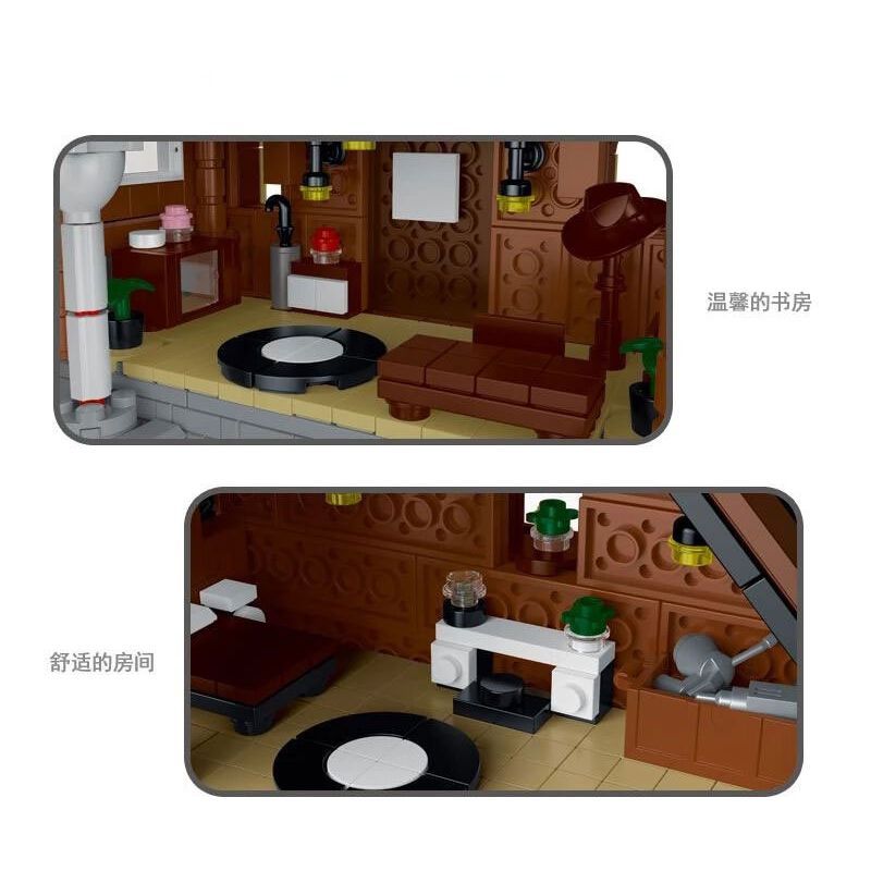 MorkModel 031072 Mork Model 031072 non  KIYA HAI bộ đồ chơi xếp lắp ráp ghép mô hình FOREST CABIN 1643 khối