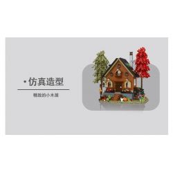 MorkModel 031072 Mork Model 031072 non  KIYA HAI bộ đồ chơi xếp lắp ráp ghép mô hình FOREST CABIN 1643 khối