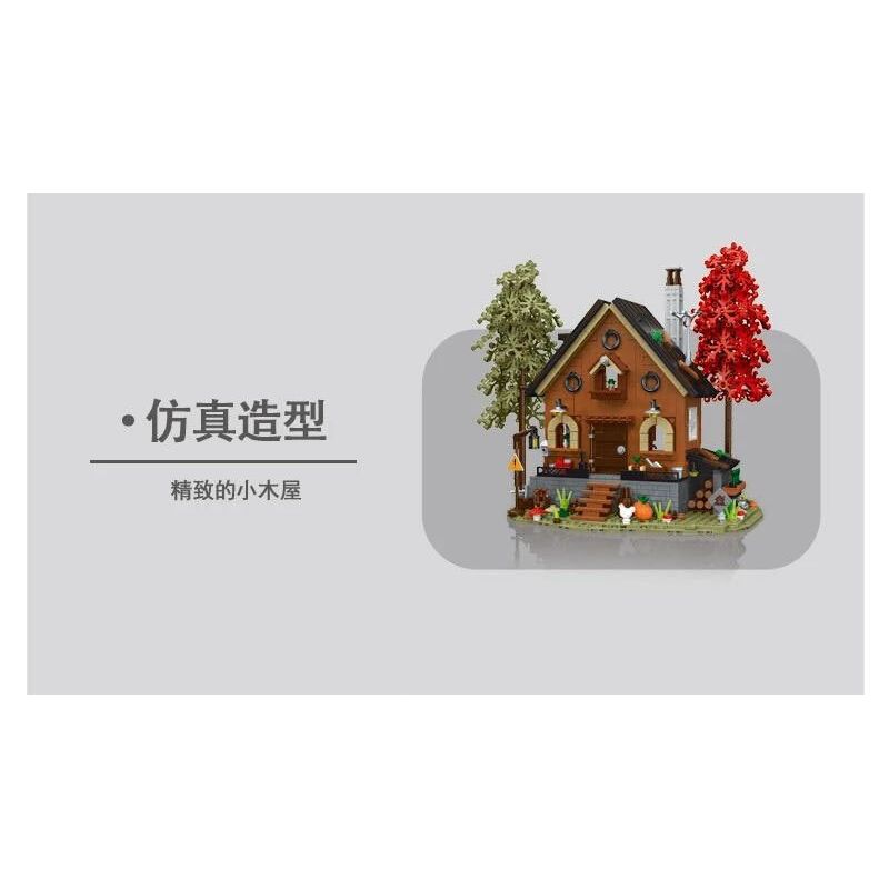 MorkModel 031072 Mork Model 031072 non  KIYA HAI bộ đồ chơi xếp lắp ráp ghép mô hình FOREST CABIN 1643 khối