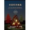 MorkModel 031071 Mork Model 031071 non  CABIN TAM GIÁC bộ đồ chơi xếp lắp ráp ghép mô hình FOREST CABIN 1689 khối
