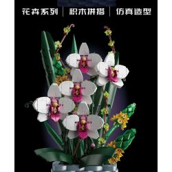MouldKing 10025 Mould King 10025 non  MÃI BÊN NHAU · LAN HỒ ĐIỆP bộ đồ chơi xếp lắp ráp ghép mô hình Flowers FLOWER WORLD ETERNAL BUTTERFLY Hoa 1158 khối