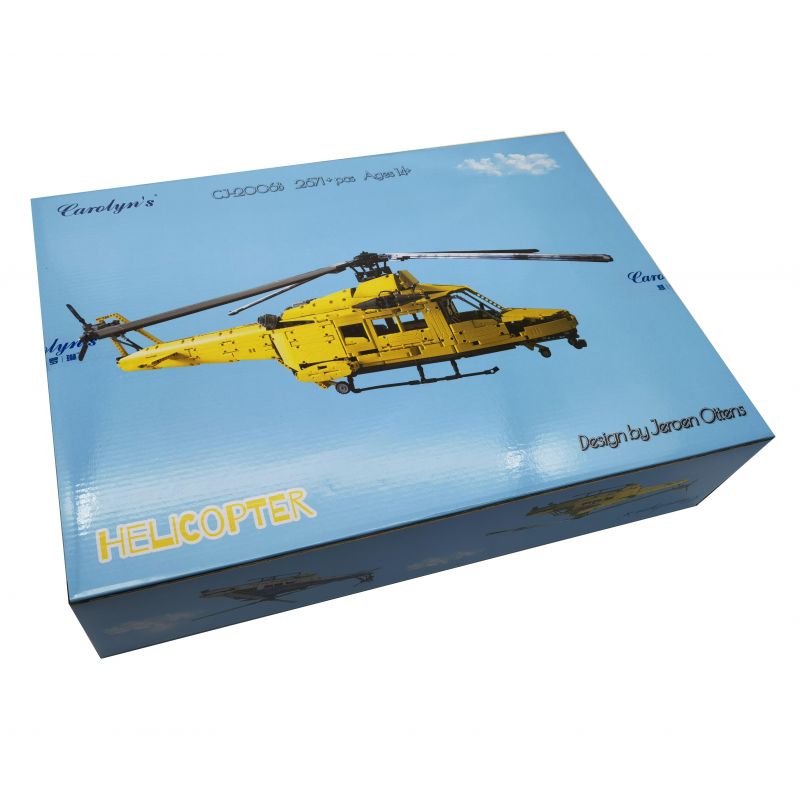 CAROLINE CJ-2006B 2006B CJ2006B CJ-2006A 2006A CJ2006A REBRICKABLE MOC-56765 56765 MOC56765 non  MÁY BAY TRỰC THĂNG CỨU HỘ LỚN bộ đồ chơi xếp lắp ráp ghép mô hình  LARGE HELICOPTER Kỹ Thuật Công Nghệ Cao Mô Hình Phương Tiện 2644 khối