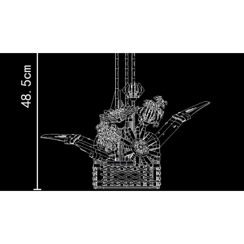 MouldKing 10024 10024S Mould King 10024 10024S non  CHIM THIÊN ĐƯỜNG · STRELITZIA bộ đồ chơi xếp lắp ráp ghép mô hình Flowers FLOWER WORLD BIRDS OF PARADISE Hoa 1608 khối